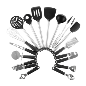 16-Piece Professional Kitchen Utensil Set – Non-Stick Silicone & Stainless Steel Cooking Tools
